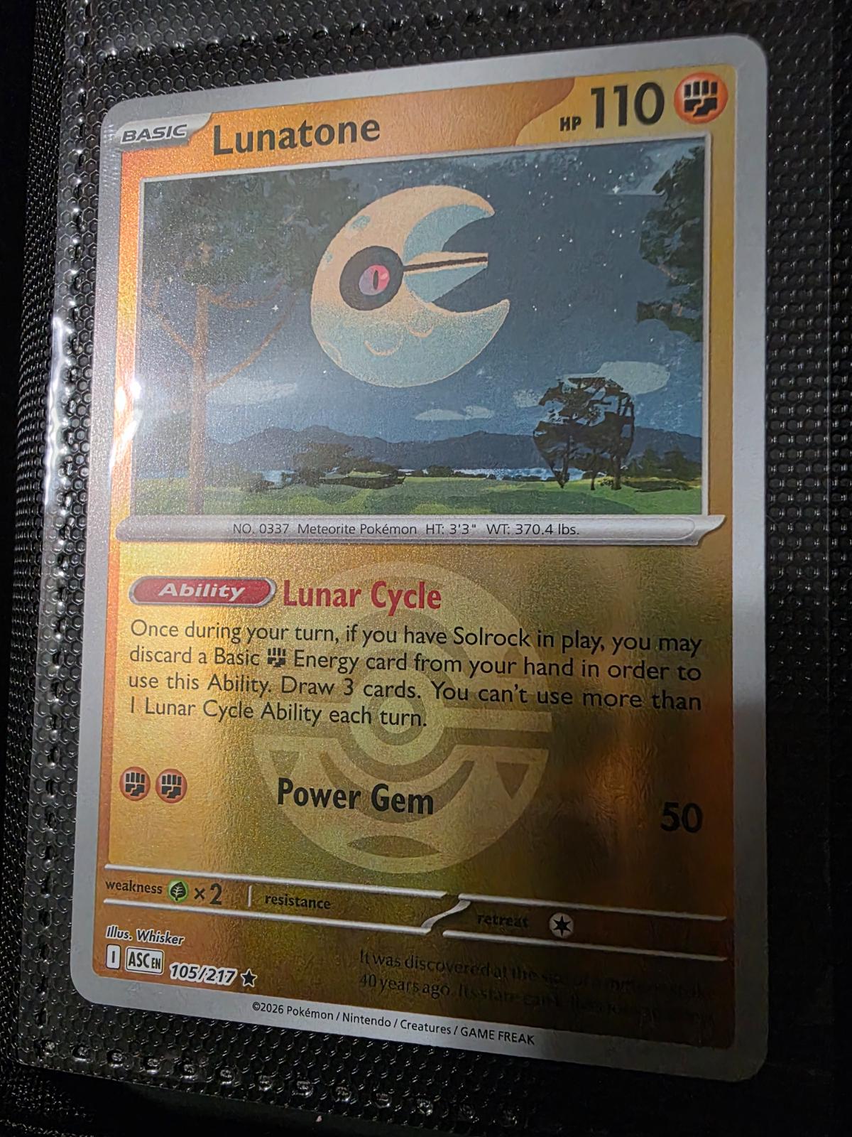 Ascended Heroes Lunatone [Ball] Pokémon card